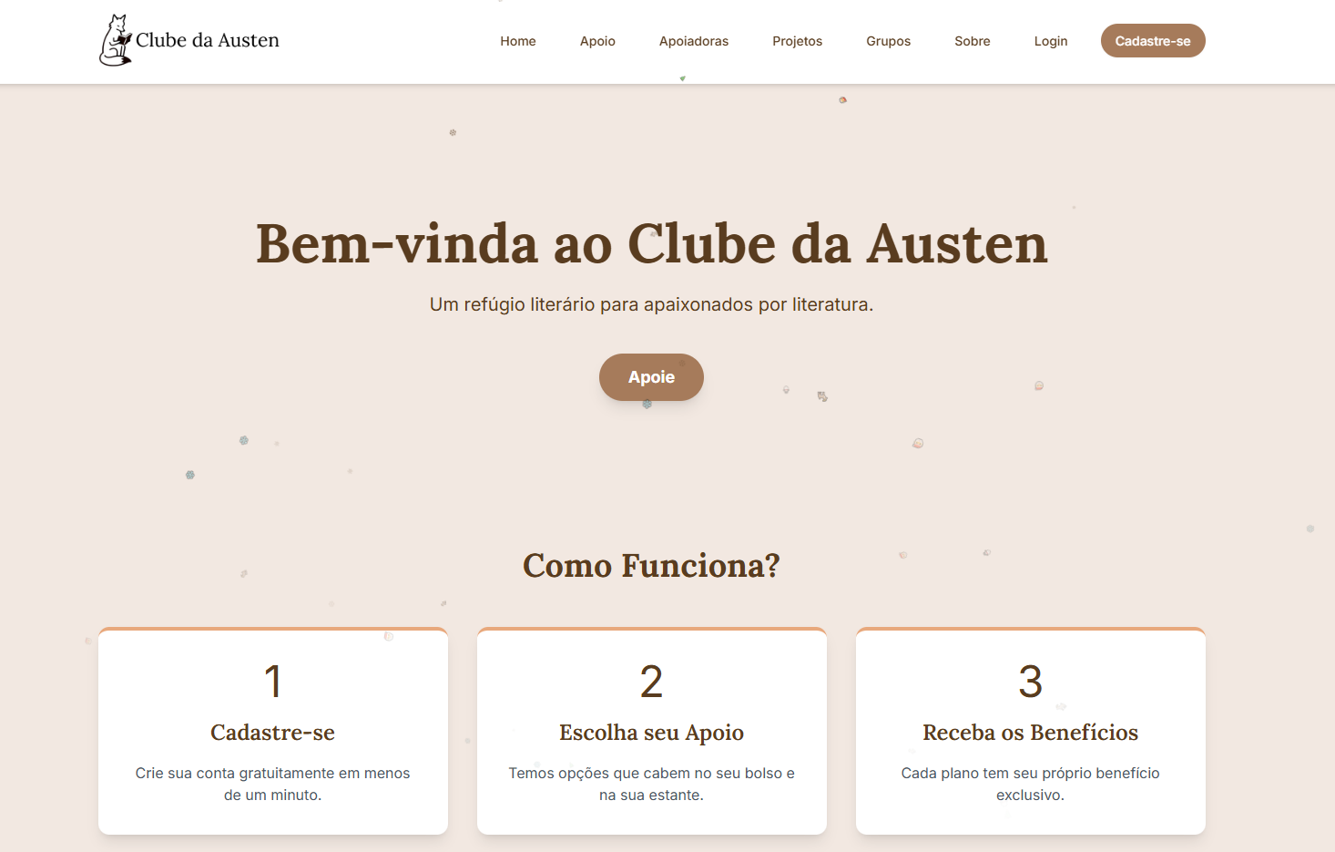 Site Clube da Austen